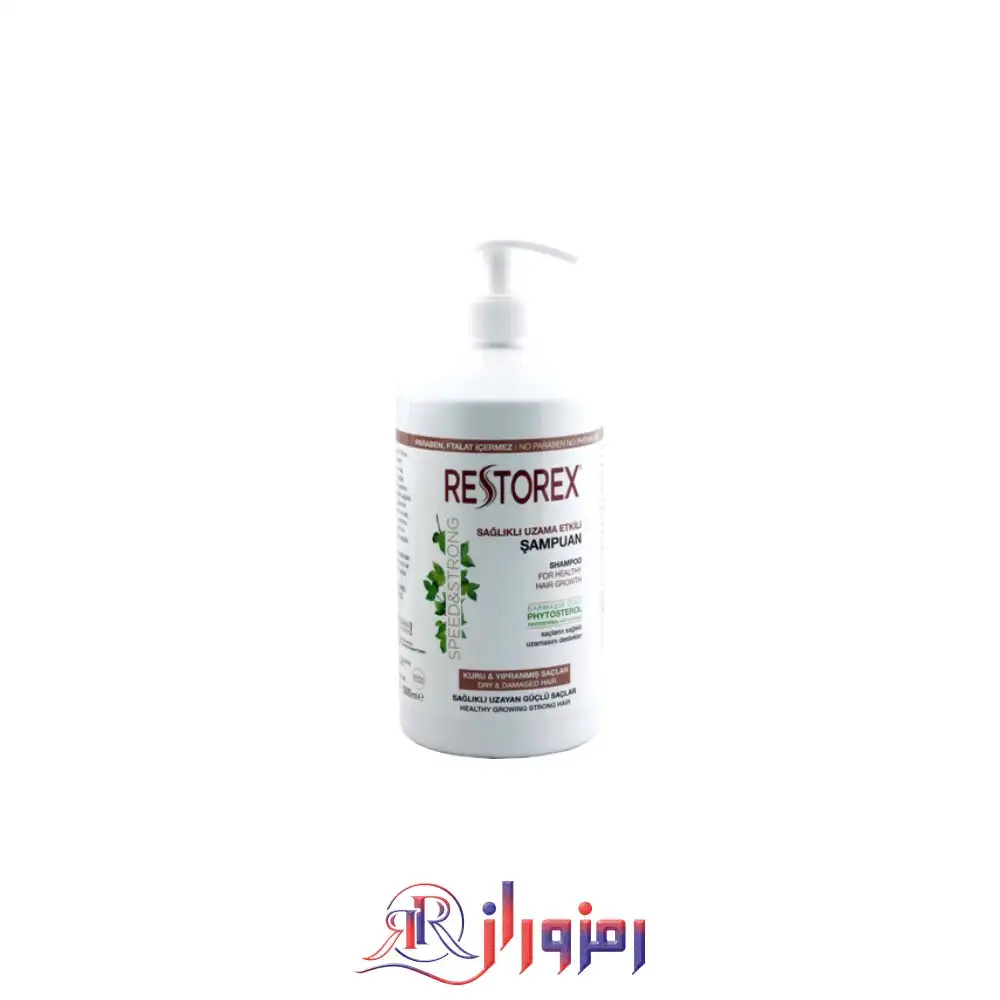 شامپو مو رستورکس restorex مدل dry & damaged مخصوص موهای خشک و آسیب‌ دیده حجم 1000 میل،خرید و قیمت شامپو مو رستورکس restorex مدل dry & damaged مخصوص موهای خشک و آسیب‌ دیده حجم 1000 میل